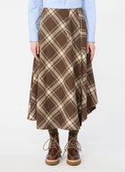 Lanoso Tartan Midi Skirt