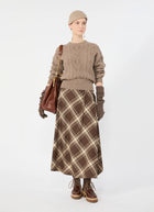 Lanoso Tartan Midi Skirt