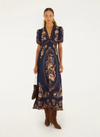 Lara Lace Puff Sleeve Maxi Dress
