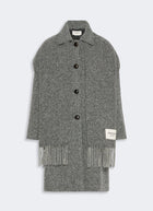 Latino Tweed Wrap Scarf Coat