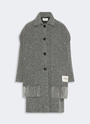 Latino Tweed Wrap Scarf Coat