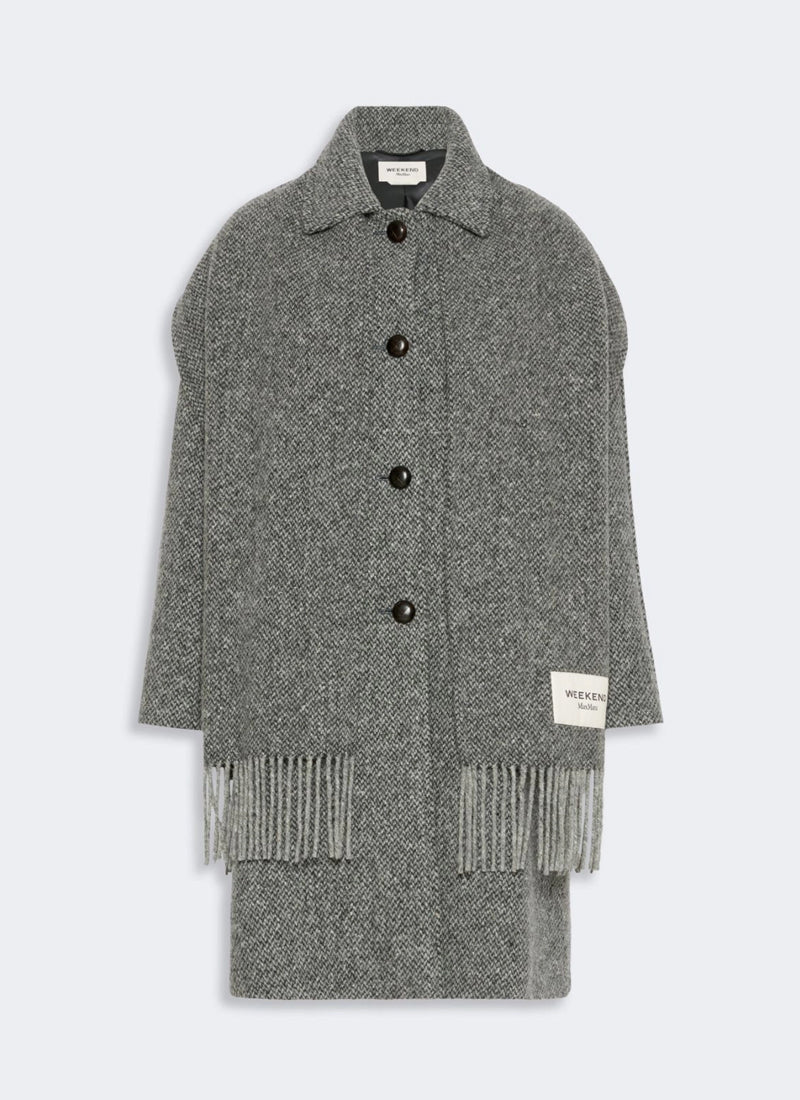 Latino Tweed Wrap Scarf Coat