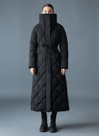 Laurella Diamond Quilt 2-in-1 Light Down Belted Coat