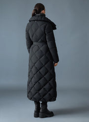 Laurella Diamond Quilt 2-in-1 Light Down Belted Coat