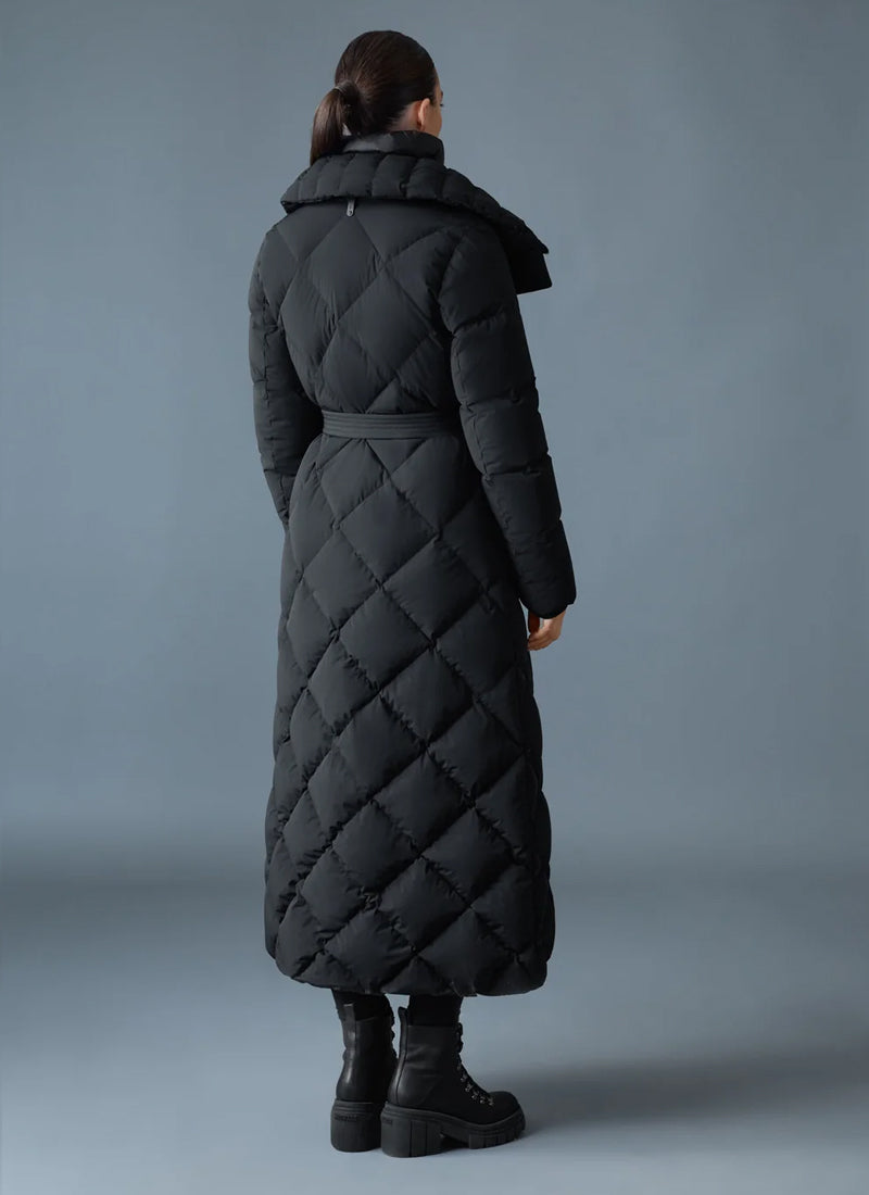 Laurella Diamond Quilt 2-in-1 Light Down Belted Coat