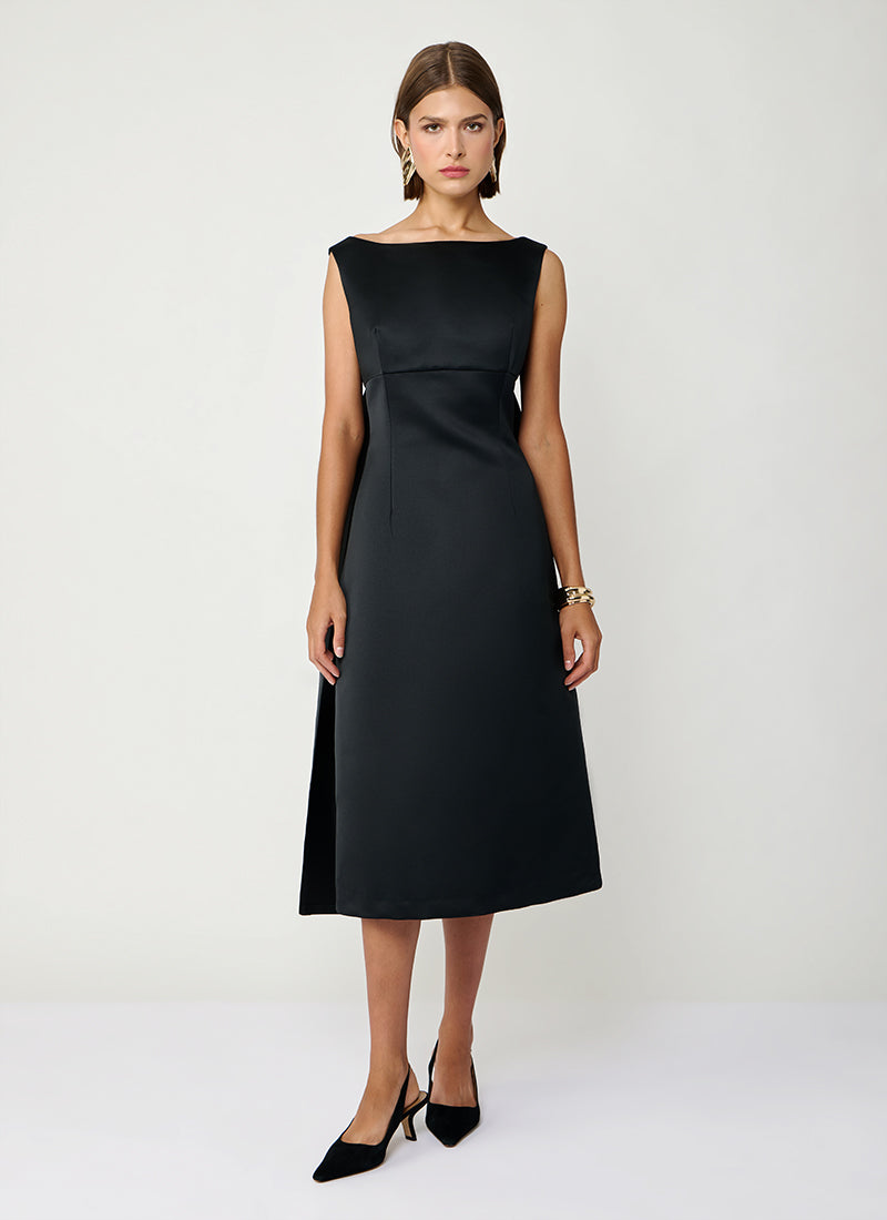 Cape Back Midi Dress by Lavi
