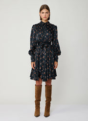 Leaf Print Mini Shirt Dress by Lavi at Andrews