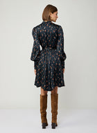 Leaf Print Mini Shirt Dress by Lavi at Andrews