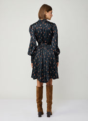 Leaf Print Mini Shirt Dress by Lavi at Andrews