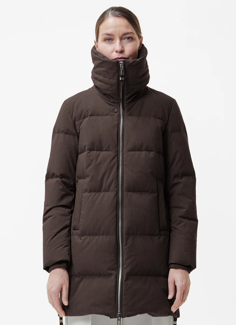 Lavia Tech Wool Rib Neck Down Jacket