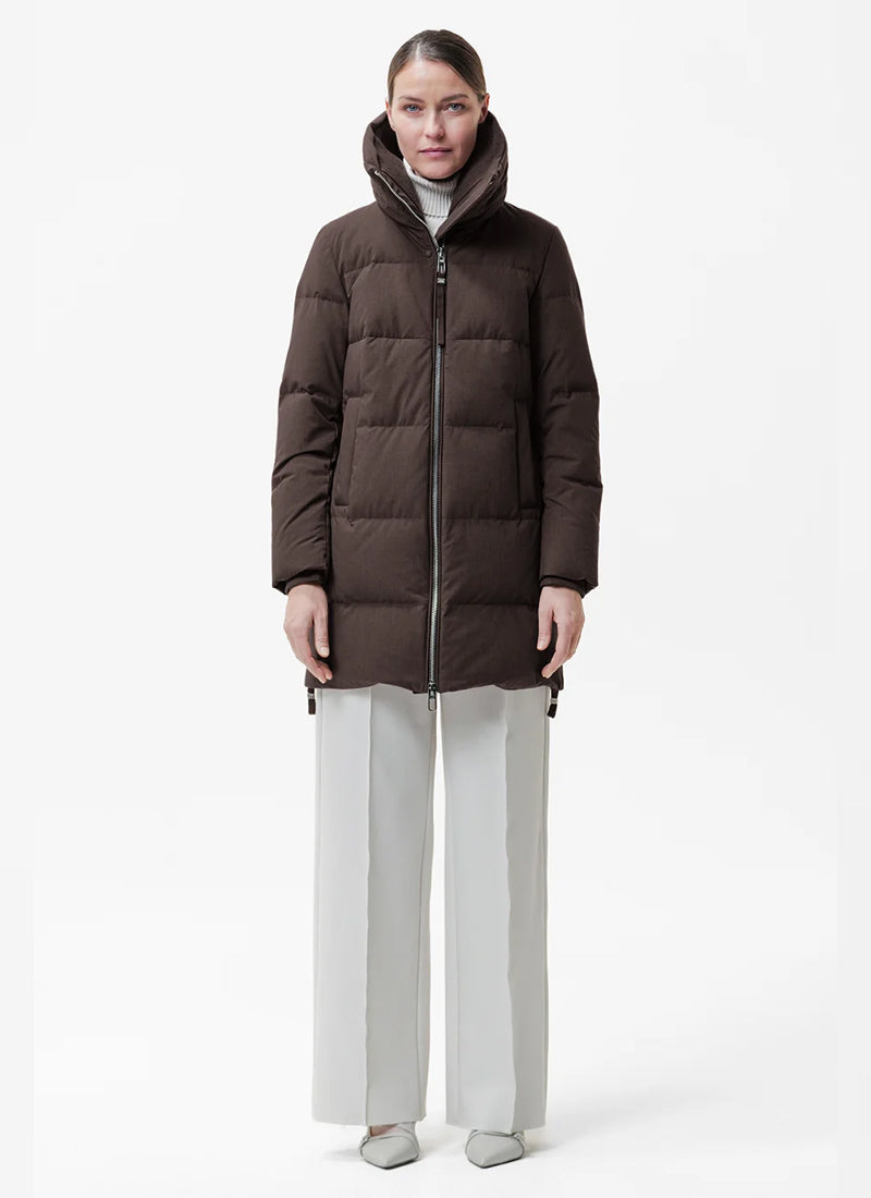 Lavia Tech Wool Rib Neck Down Jacket
