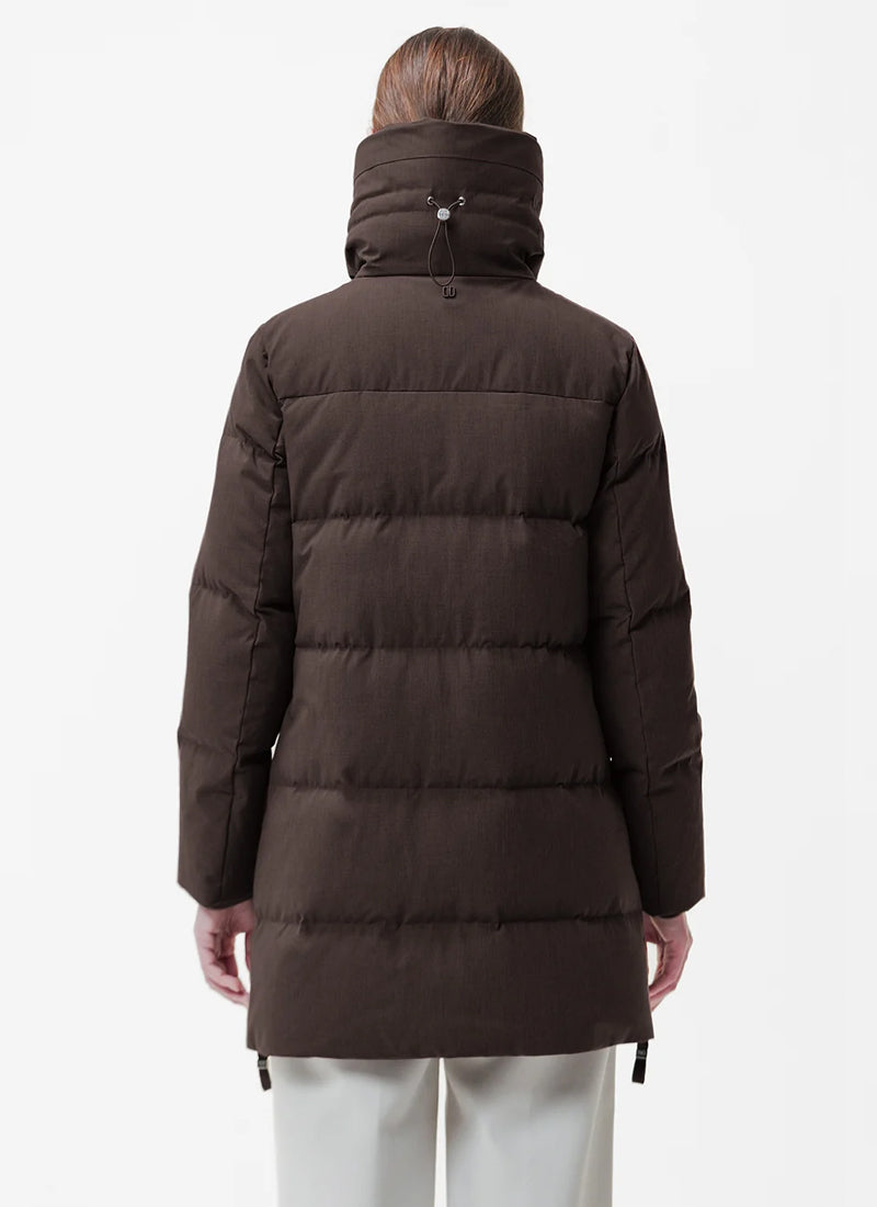 Lavia Tech Wool Rib Neck Down Jacket
