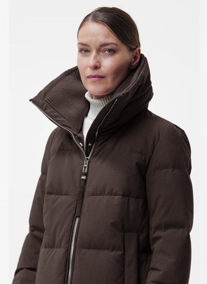 Lavia Tech Wool Rib Neck Down Jacket