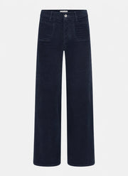 Le Slim Palazzo Modernist Pocket Corduroy Jeans