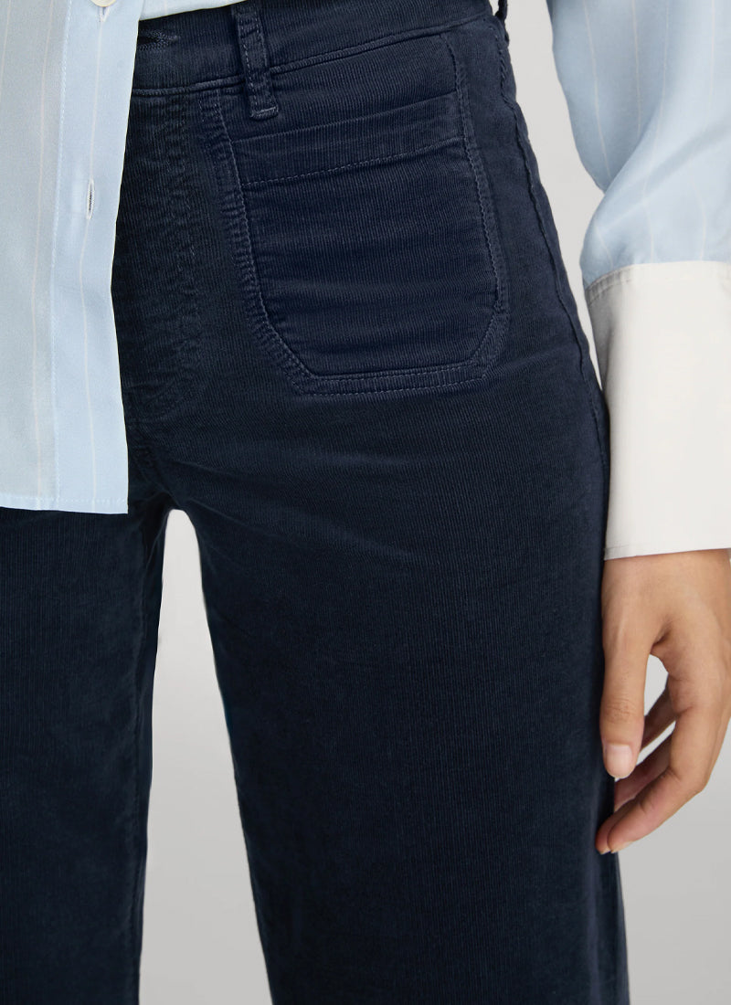 Le Slim Palazzo Modernist Pocket Corduroy Jeans