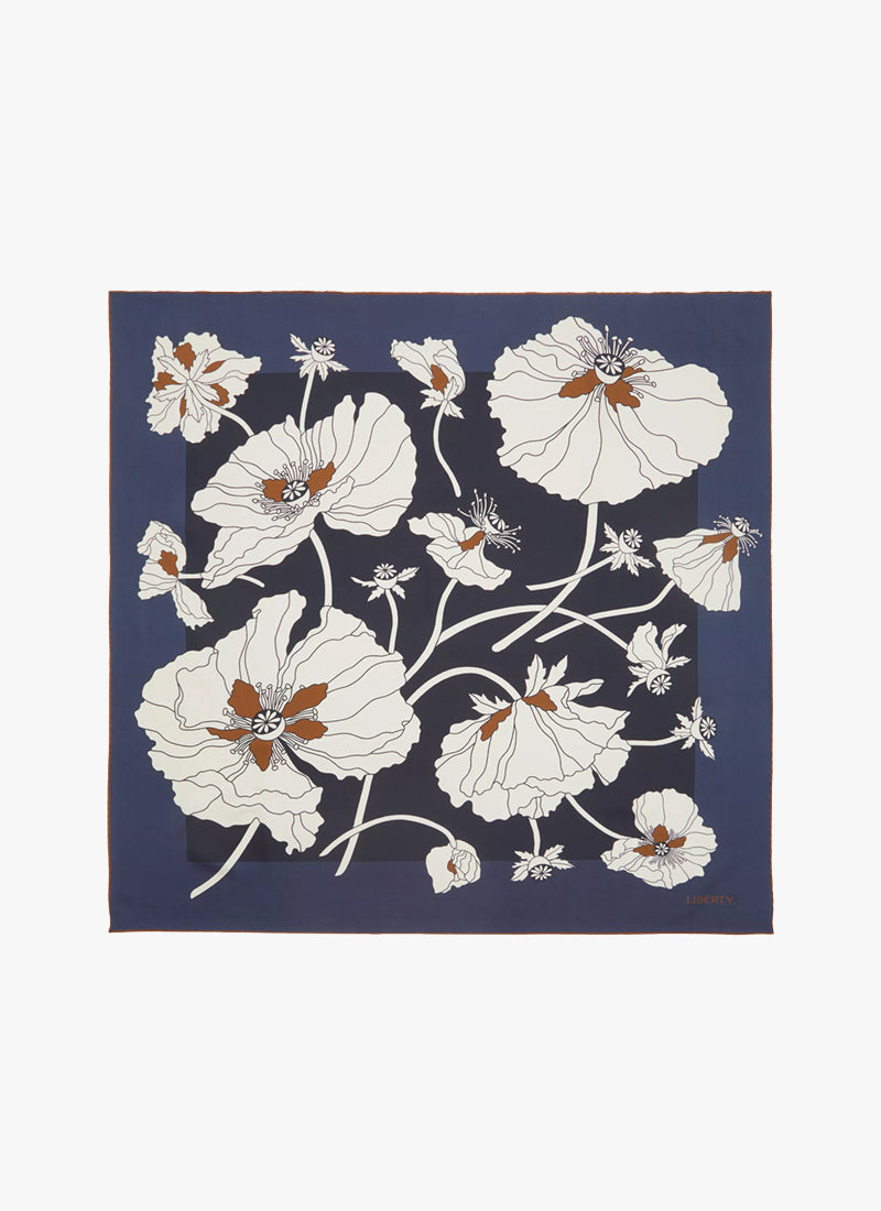 LIBERTY LONDON Fragile Blooms Silk Scarf