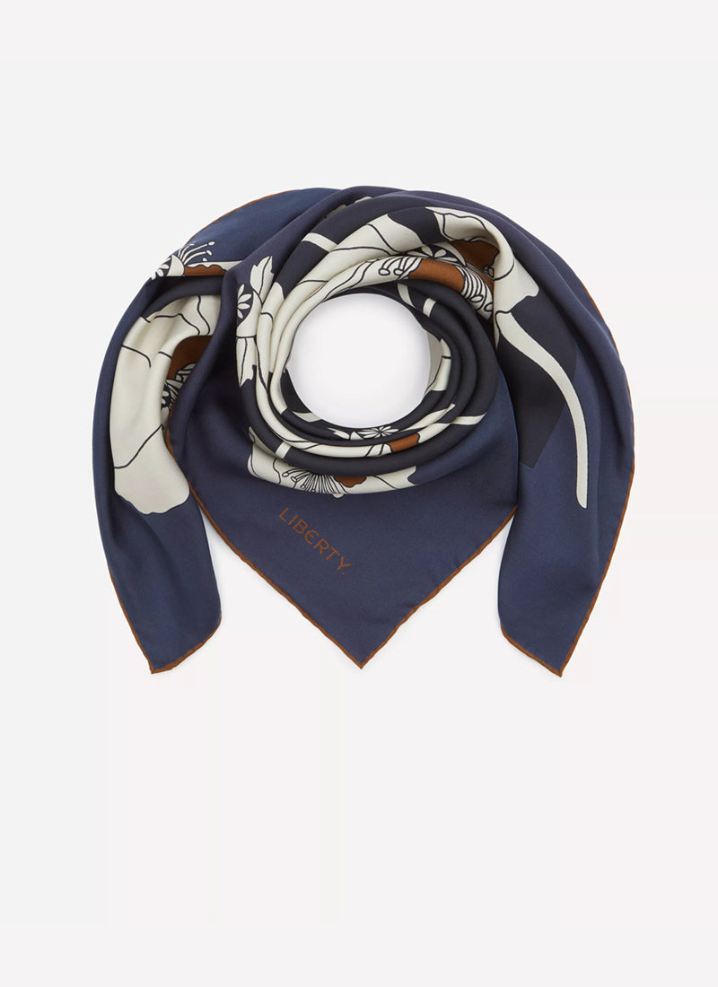 LIBERTY LONDON Fragile Blooms Silk Scarf