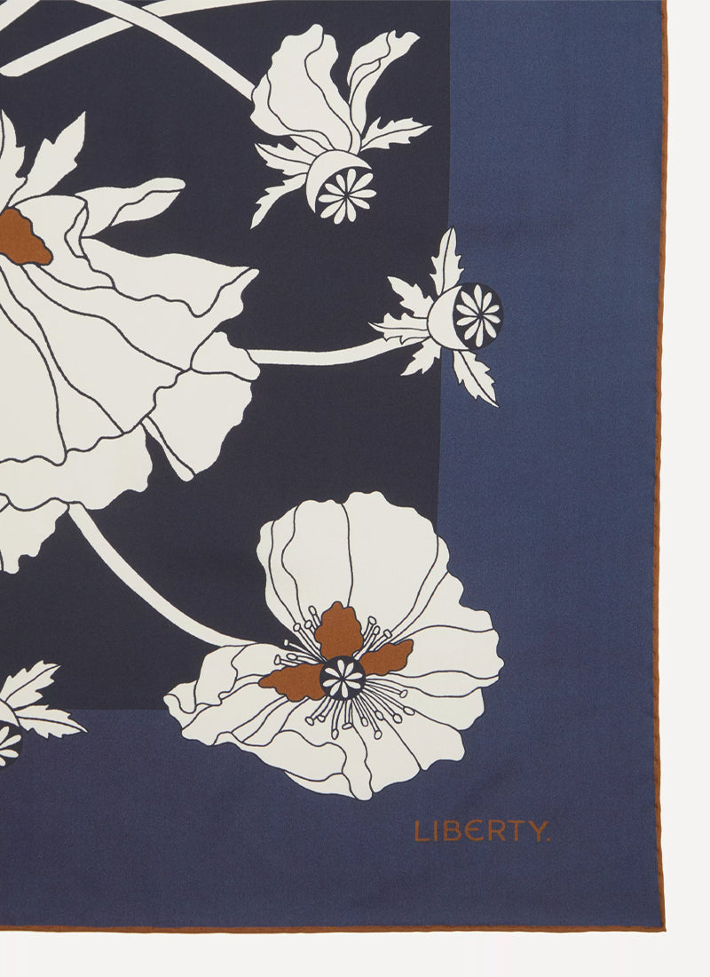 LIBERTY LONDON Fragile Blooms Silk Scarf