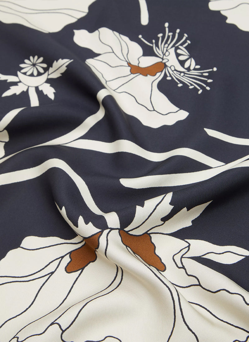 LIBERTY LONDON Fragile Blooms Silk Scarf