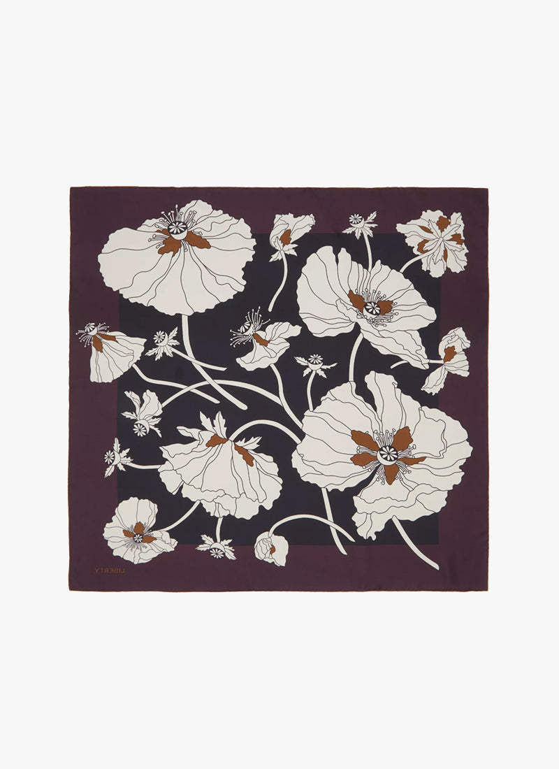 LIBERTY LONDON Fragile Blooms Silk Scarf
