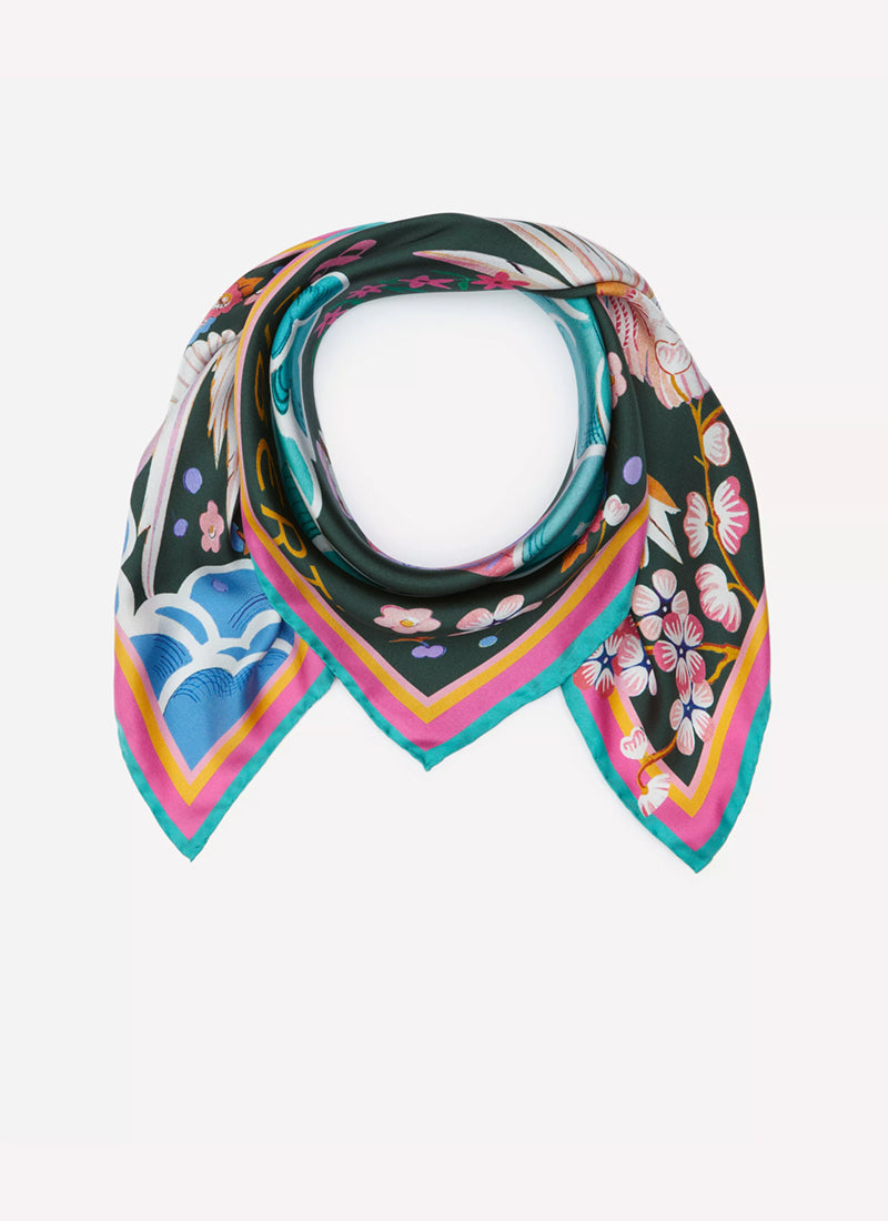 LIBERTY LONDON Peace Love Liberty Silk Scarf