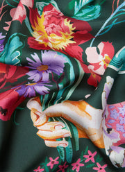 LIBERTY LONDON Peace Love Liberty Silk Scarf