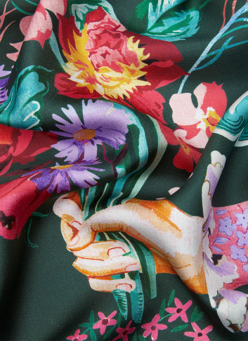 LIBERTY LONDON Peace Love Liberty Silk Scarf
