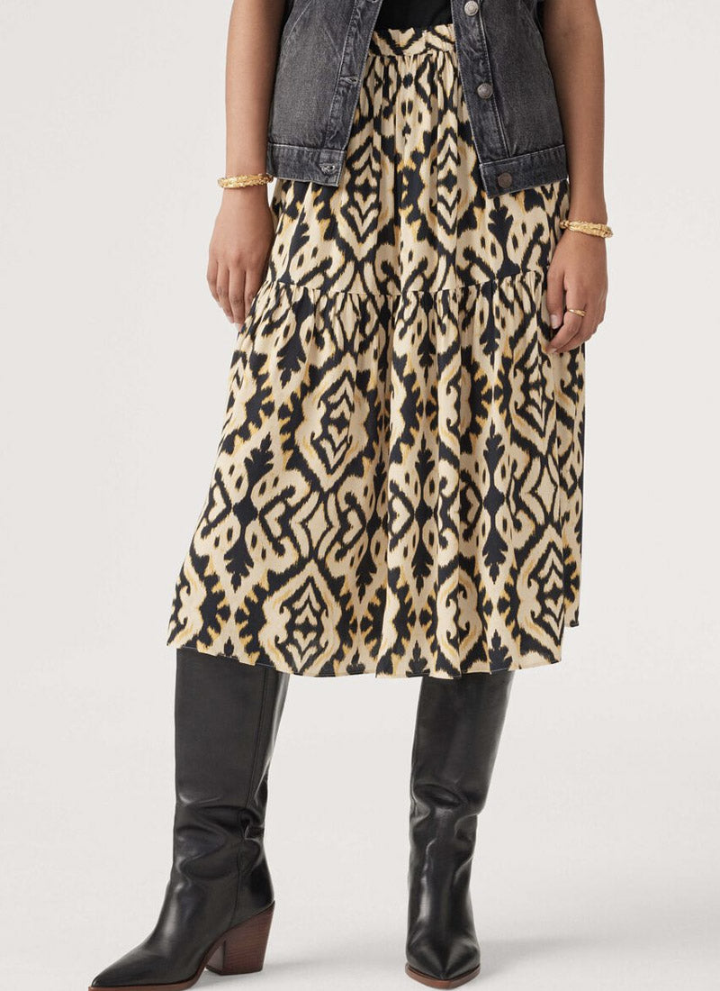 ba&sh Licoli Boho-Inspired Midi Skirt