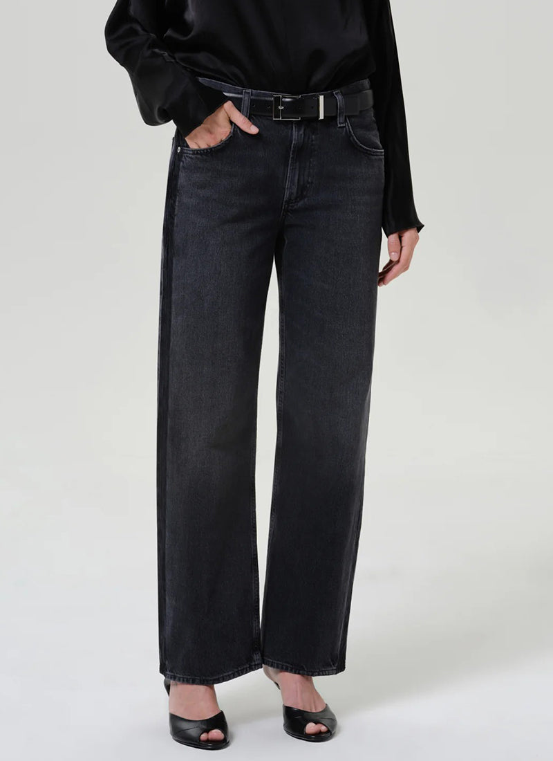 Lindz Easy Straight Tuxedo Stripe Jeans