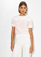 Line Rowen Stripe Short Sleeve Sweater