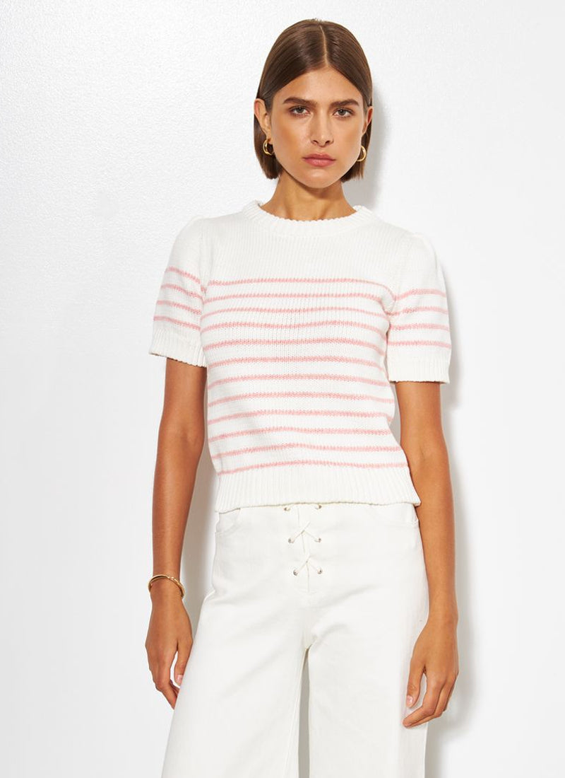 Line Rowen Stripe Short Sleeve Sweater