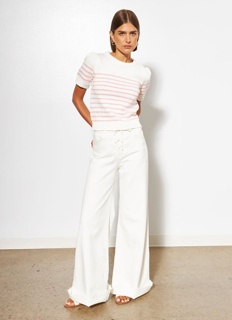Line Rowen Stripe Short Sleeve Sweater