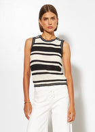 Scottie Stripe Knit Tank Top by Line