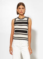 Scottie Stripe Knit Tank Top by Line