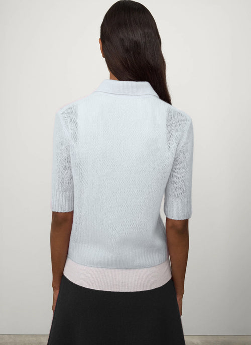 Lisa Yang Masy Short Sleeve Polo Sweater