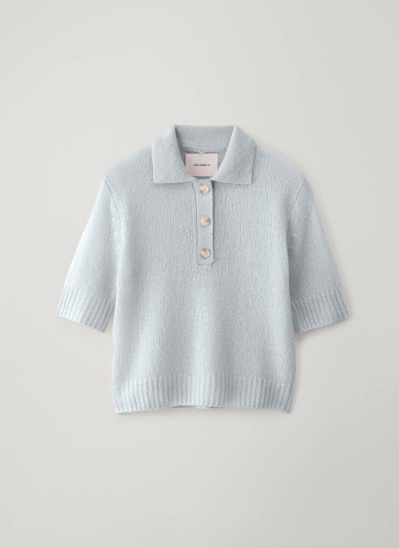 Lisa Yang Masy Short Sleeve Polo Sweater