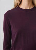 Patrick Assaraf Long Sleeve Extrafine Merino Classic Crewneck Pullover