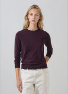 Patrick Assaraf Long Sleeve Extrafine Merino Classic Crewneck Pullover