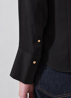 Patrick Assaraf Long Sleeve Silk Relaxed Shirt