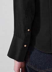 Patrick Assaraf Long Sleeve Silk Relaxed Shirt
