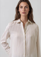 Patrick Assaraf Long Sleeve Silk Relaxed Shirt