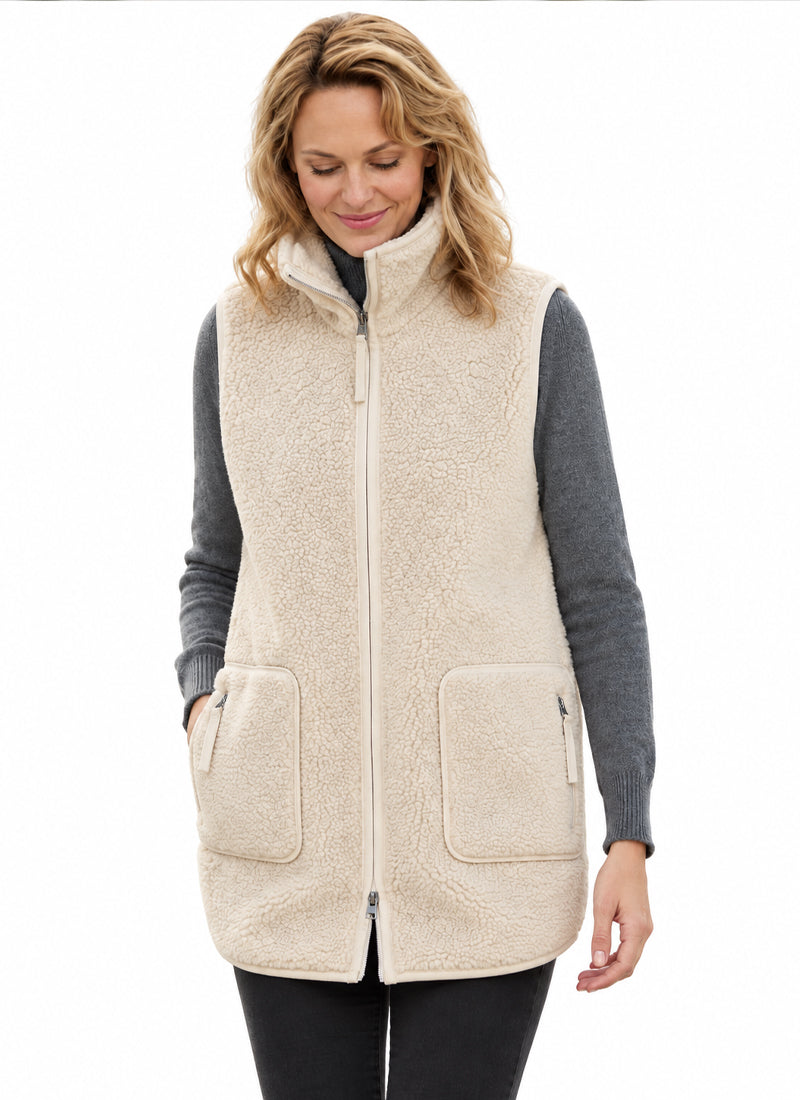 Ilse Jacobsen Long Soft Pile Vest