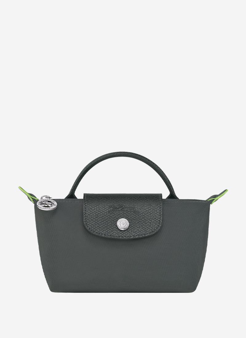 Le Pliage Green Pouch with Handle by Longchamp | Andrews