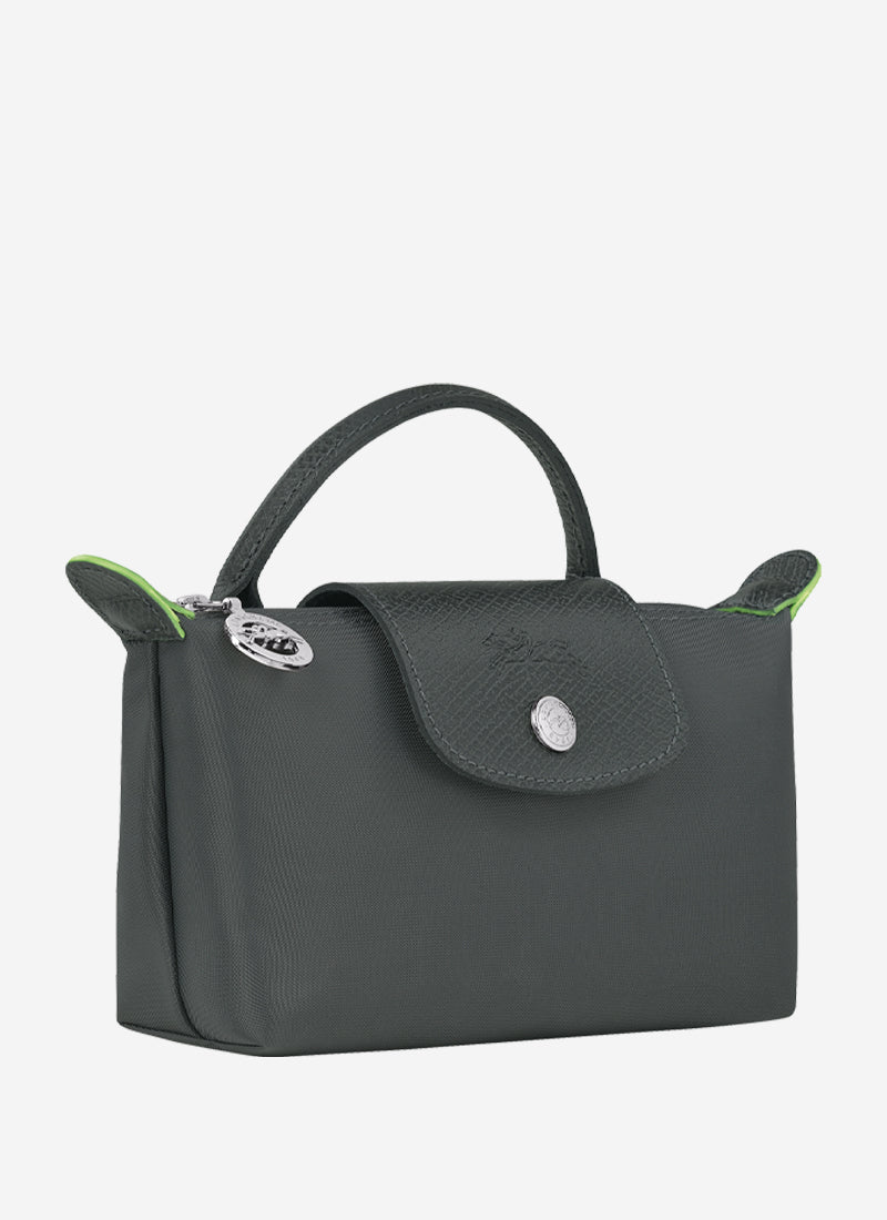 Le Pliage Green Pouch with Handle by Longchamp | Andrews
