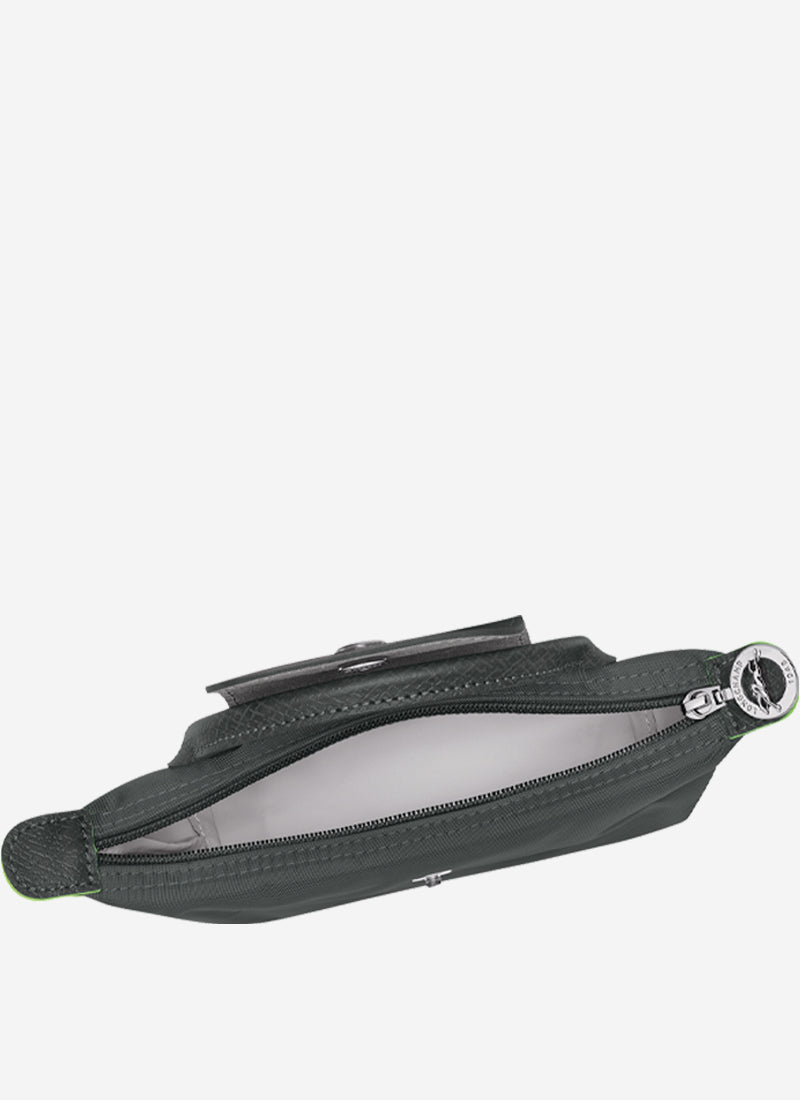 【Longchamp】 正規品★ Le Pliage Green Handle Pouch Black Le Pliage Green Pouch with handle Black - Recycled canvas