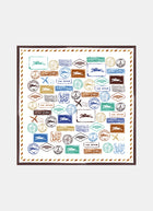 Evasions Square Silk Scarf