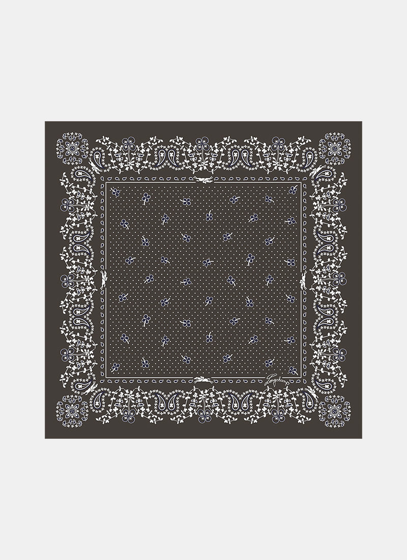 French Bandana Silk Scarf 50