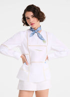 French Bandana Silk Scarf 50
