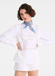 French Bandana Silk Scarf 50
