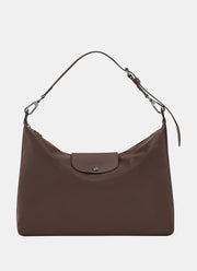 Pliage Xtra Leather Should Mocha by Longchamp
